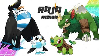 Complete Fakedex  Raja Fakemon Region Gen 10 Pokemon Inspiration [upl. by Lucie]