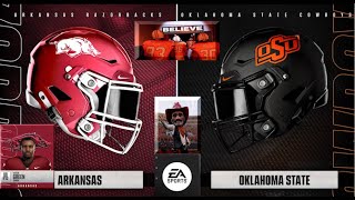 ARKANSAS at OKLAHOMA STATE Cowboys  FULL GAME SIMULATION PS5 Gameplay College Football 25 [upl. by Sigfrid250]