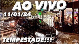 TEMPESTADE CHEGOU em Balneário Camboriú AO VIVO 110124 BielTurismo [upl. by Devaj963]