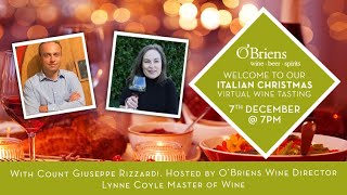 An Italian Christmas Tasting with Rizzardi  07122023  OBriens wine Tasting [upl. by Earehs687]