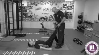 Lying Gastrocnemius Stretch  Personal Training Pt Academy [upl. by Gerti]