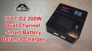 ISDT D2 200W 20A AC Dual Channel Output Smart Battery Balance Charger [upl. by Jacynth]