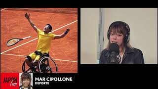 TOKITO ODA CAMPEÓN DEL ABIERTO DE TENIS DE ROLAND GARROS EN SILLA DE RUEDAS  JH 120624  JH TV [upl. by Enoved]