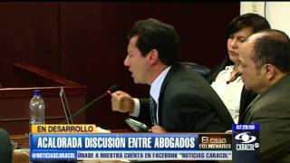 Acalorada discusión entre abogados de Colmenares y Laura Moreno  20 de febrero de 2013 [upl. by Deenya79]