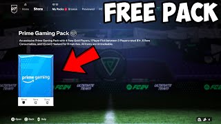 FREE PACKS How to Claim Prime Gaming Pack EAFC 24 [upl. by Draillih705]