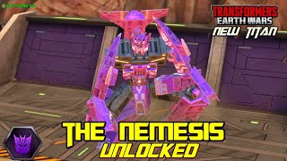 THE NEMESIS UNLOCKED  Transformers Earth Wars New Decepticon Titan [upl. by Ecylahs]