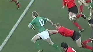 Brian ODriscoll rugby masterclass vs Wales 2004 [upl. by Xantha506]