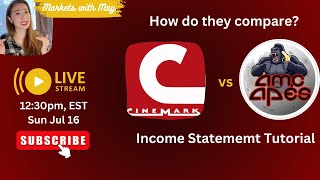 AMC vs Cinemark CNK How are they different Income Statement Tutorial [upl. by Pandora846]