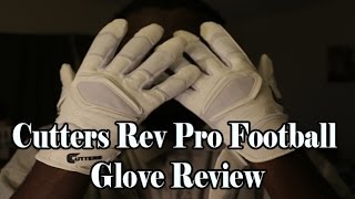 Cutters Rev Pro Football Gloves  Eastbaycom Review [upl. by Conias325]