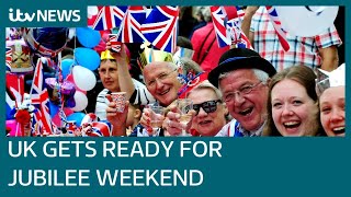 UK prepares for Queens Platinum Jubilee weekend celebrations  ITV News [upl. by Radek]