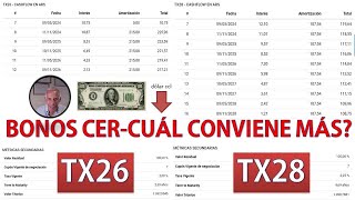 ¡TE DECIMOS LA POSTA🚨GANALE al DOLAR  CONVIENE INVERTIR en BONOS CER TX26 o TX28 Cual de los dos [upl. by Allred68]