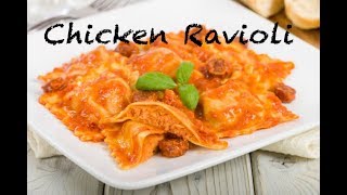 Ravioli in Creamy Tomato Sauce Chicken Ravioli Easy Ravioli Recipe At home by Mallikas kitchen [upl. by Analak]