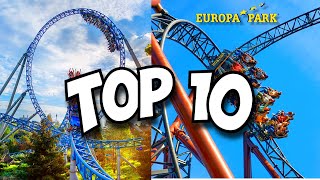 Top 10 BEST Roller Coasters at Europa Park 2024 [upl. by Warp524]