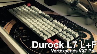 Durock L7 Linear on Vortexseries VX7 Pro Typing Sounds [upl. by Esiuole472]