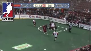 Washington Stealth captain Kyle Sorensen opens the scoring by faking the pass cradling and shooting [upl. by Novick663]