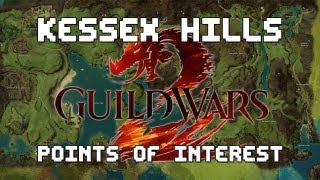 Guild Wars 2  Complete Kessex Hills Point of Interest Guide [upl. by Rap]