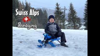 Sledging in Les Diablerets  Switzerland [upl. by Leeban]