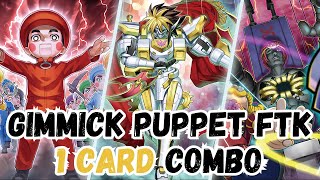 Gimmick Puppet New Support is So Insane  1 Card FTK  Yugioh Combos [upl. by Rases]