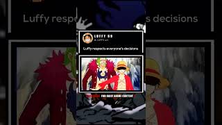 Luffy respects everyones decisions ❣️ anime animeedits animememes shorts [upl. by Dumond]