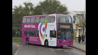 SOME THRASH Stagecoach Hull 19308 AE07KZK on 11 to Hull Interchange 20231028 Part 1 [upl. by Frank]