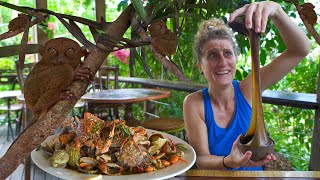 Bohol Philippines Street Food  FILIPINO ADOBO HALANGHALANG CALAMAY  CHOCOLATE HILLS amp TARSIERS [upl. by Letrice]