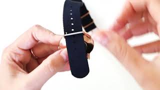 How to attach and close your Nordgreen Nylon strap [upl. by Oz]