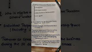 quotsection 44AD quotof presumptive taxation scheme [upl. by Nannahs]