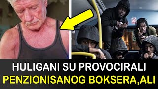 HULIGANI SU PROVOCIRALI PENZIONISANOG BOKSERA U AUTOBUSU ALI KADA JE ON SKOČIO NJIH ŠESTORICA SU [upl. by Khalsa]