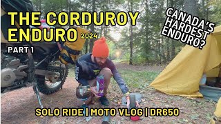 Solo ADV Motorcycle Camping The Corduroy Enduro 2024 [upl. by Eleinad]