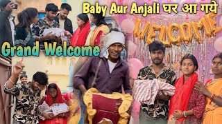 Finally Baby or Anjali ka Grand Welcome Hua 🎉 Papa Khushi Se Ye Kya Karne Lage ❤️ [upl. by Ardnued257]