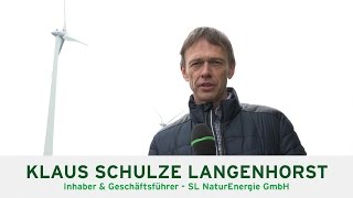 Drei Fragen an Klaus Schulze Langenhorst Inhaber SL NaturEnergie [upl. by Ardnovahs19]