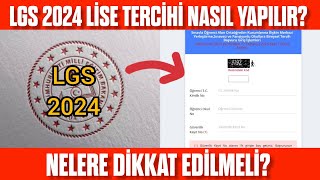 2024 Lise ve LGS Tercihi nasıl yapılır LGS Tercihi nasıl yapılır Nelere dikkat edilmeli [upl. by Zeuqirdor]