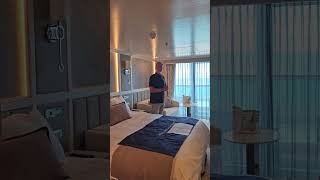 Oceania Vista Concierge Verandah suite Barcelona Rome Oct 2024 room tour [upl. by Ynnob]