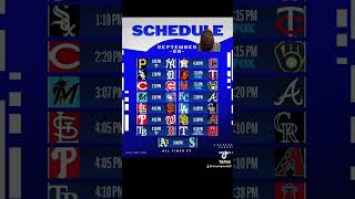 MLB baseball schedule for Saturday September 28 [upl. by Sophy275]