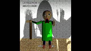 Baldis Nightmare English PC Bootleg Continue Game Over Screens [upl. by Biagio]