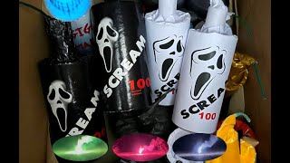 compilation scream 100 artigianali XL firecrackers multicolor power italienböller xlbommen [upl. by Ybanrab]