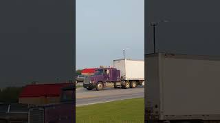 Purple Freightshaker fld 120 flat top rolling out of Knoxville IL Sept 11th 2024 [upl. by Nickola]