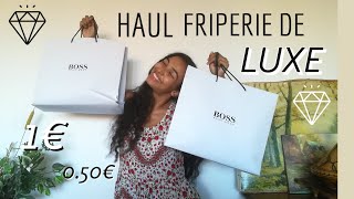 HAUL FRIPERIE DE LUXE A MARSEILLE 💎 CHANEL VERSACE LEVIS A 1€ amp 050CTS [upl. by Zinck]