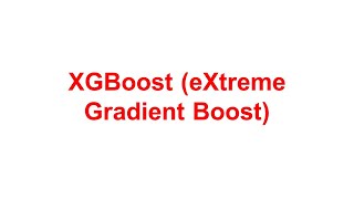 XGBoost eXtreme Gradient Boost [upl. by Hsan]