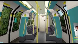 OpenBVE Jubilee Line  Canons Park to Queensbury [upl. by Dnanidref459]