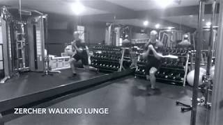 Zercher Walking Lunge  Upside Strength Exercise Library [upl. by Nrubliw]