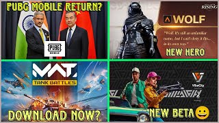 PUBG Mobile Return In India Destiny Rising Wolf Vibe City New Beta MWT Tank Battles  Hindi [upl. by Mays]