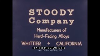 HARDFACING OF PLOWSHARES WITH STOODITE 1940s STOODY COMPANY FARM IMPLEMENT PROMO FILM 19884 [upl. by Negeam]