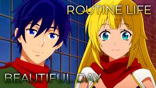 routine life x Beautiful Day  Mashup of Banished From The Heros Party Season 1 x Season 2 [upl. by Tuhn]