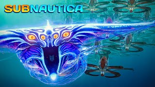 SUBNAUTICA 1000 REAPER LEVIATHANS versus GHOST LEVIATHAN [upl. by Otanod399]