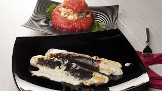 Receta de Espárragos gratinados y tomate relleno de Bruno Oteiza [upl. by Rodrigo]