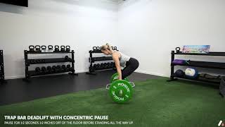 Trap Bar Deadlift with Concentric Pause [upl. by Adniuqal]