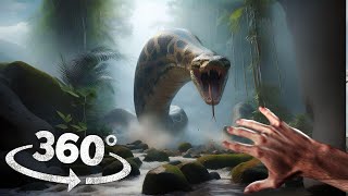 360° Titanoboa Snake Chase on Snake Island VR 360 Video 4K Ultra HD [upl. by Pasco851]