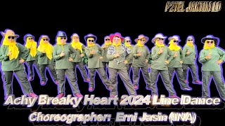 Achy Breaky Heart 2024 Line Dance [upl. by Arlyn]