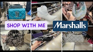 MARSHALLS NEW FINDS SHOP WITH ME 2024  DESIGNER HANDBAGS AND SHOES [upl. by Amilb]